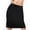 Black, variant on Kaemgyyd Women's Half Slips for Under Skirt Loose Elastic High Waist Loungewear Lace Solid Color Basic Mini Skirt