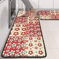 thumbnail image 2 of Kitchen Rugs Sets Of 2,Pioneer Flower Floral Print Pattern Anti Fatigue Kitchen Mat Rugs Non Slip Washable,Decorative Kitchen Floor Mats for Kitchen,Sink,Laundry,17"x47"+17"x47", 2 of 5
