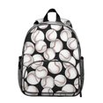thumbnail image 1 of Students Backpack with Baseball, Football, Basketball Prints - Sports Theme, Comfortable and Water-Repellent for School, 1 of 2