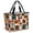 Orange, Black, Green, variant on Watercolor Botanical Beach Bag for Women, Large Breathable Mesh Beach Tote Bag, Tropical Fruits Plam Trees Leaves Floral Sandproof Lightweight Travel Bags for Vacation Picnic Swimming Pool