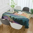 thumbnail image 2 of Yayeee Tablecloths 54" x 72" Rectangle Wrinkle Resistant Party Table Cover, Pine Tree Rainbow, 2 of 8