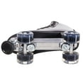thumbnail image 6 of Cal 7 Sparkly Roller Skates for Indoor & Outdoor Skating, Faux Leather Quad Skate with Ankle Support & 83A PU Wheels for Kids & Adults (Black, Men's 7/ Women's 8), 6 of 7