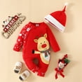 thumbnail image 2 of LWNYDPLSD Toddler Boys Christmas Outfit Boys Size 8 Christmas Long Sleeve Bodysuit One Year Old Girl Clothes Baby Clothes Gender Neutral Infant Girl, Red 6-9 Months, 2 of 9