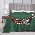 thumbnail image 4 of Flannel Light Weight Blankets Quilts Air conditioning Blankets Vertical NBA, 4 of 6