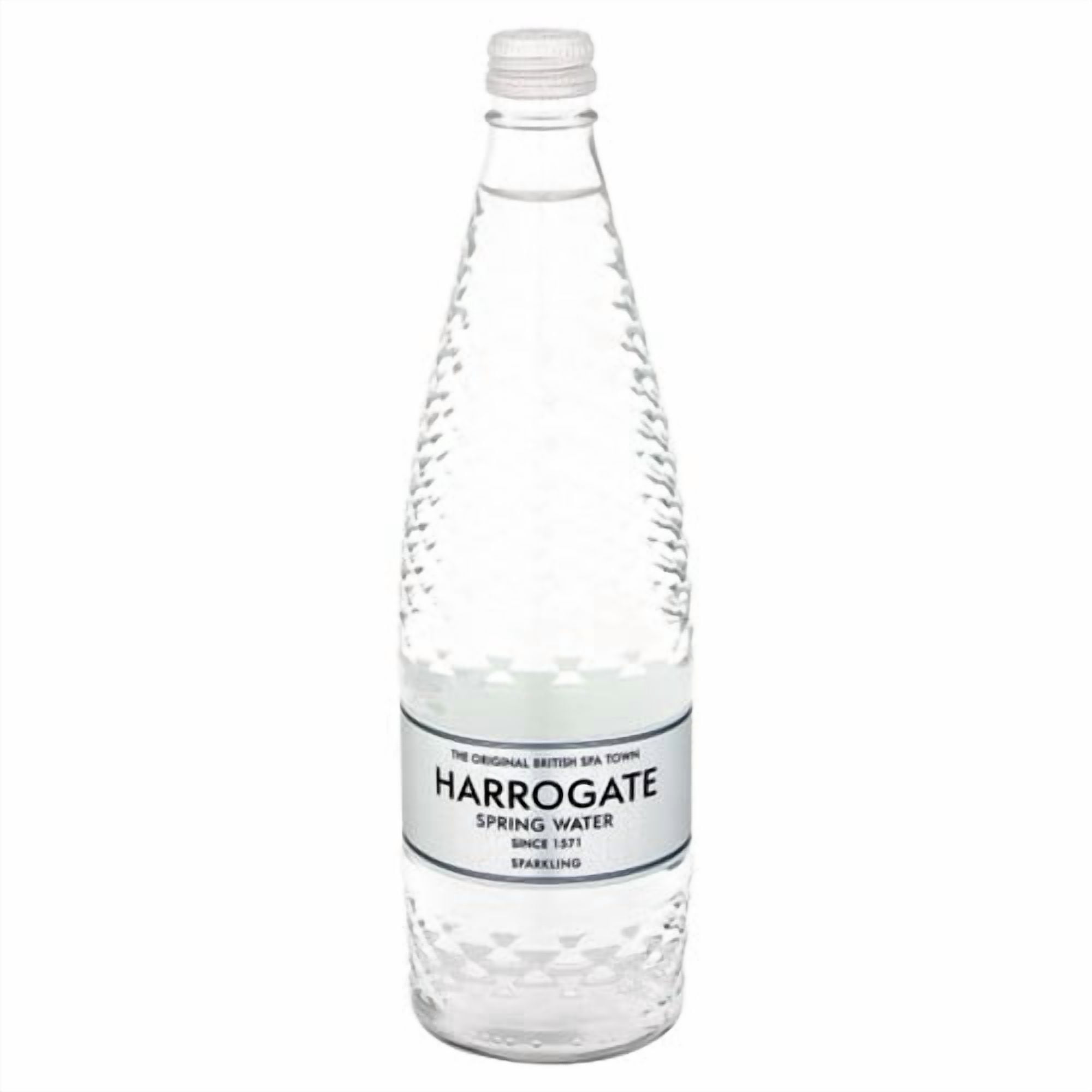 Harrogate Spring Water Sparkling Glass Bottle 750ml, British Import (Pack of 3)