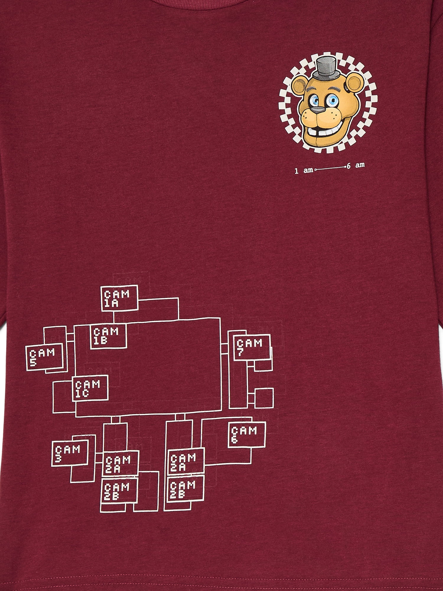 Five Nights at Freddy's Boys Graphic Short Sleeve and Long Sleeve T-Shirts, 2-Pack, Sizes XS-2XL