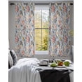 thumbnail image 3 of Vintage Spring Floral Sheer Curtains 54 Inch Length 2 Panels Set for Living Room/Bedroom, Farmhouse Flowers Blue Vintage Kitchen Curtains Grommet Semi-Sheer Curtains Window Treatments 42"x54"x2, 3 of 7