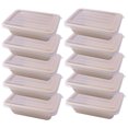 thumbnail image 5 of LEORX 10PCS Yellow Disposable Food Storage Containers PP and Paper for Home and Restaurant Use 700ML, 5 of 8