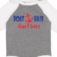 thumbnail image 4 of Inktastic Boat Hair Don't Care, Anchor, Sailing - Red Blue Boys or Girls Long Sleeve Baby Bodysuit, 4 of 5