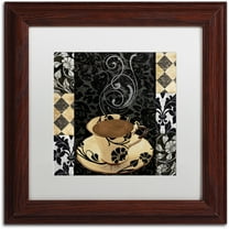 Trademark Fine Art "Cafe Noir VI" Canvas Art by Color Bakery White Matte, Wood Frame