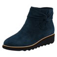 thumbnail image 2 of Botas de moda para mujer Botas cortas de talla grande con lazo y cremallera lateral Wmkox8yii  sa2313, 2 of 5