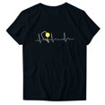 thumbnail image 2 of Pntutb Hauts Courts pour Femmes Liquidation Mode pour Femmes Imprimé Manches Courtes Blouse Ample Drôle Col Rond T-Shirt Hauts, 2 of 3