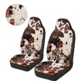 thumbnail image 3 of Uorisanigo Car Seat Covers, High Back Front Drive Seat Cover, 2pcs Retro Aztec Cow Print Bucket Seats Covers for Cars, Trucks, Van, SUV, Not Airbag Compatible, 3 of 7