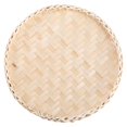 thumbnail image 1 of recogedor de basura de bambú tejido para el hogar, plato de almacenamiento decorativo, cesta para pan, 1 of 3