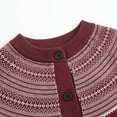 thumbnail image 5 of Bovemsi Sweaters for Women Cozy Women's Fun Autumn/Winter Retro Flower Long Sleeve Button Knitted Cardigan Sweater Fall Sweaters, 5 of 7