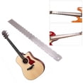 thumbnail image 2 of Guitar Neck Notched Ruler Fret Fingerboard Straight Edge Measuring Repairing Tool Stainless Steel Notched Rulers Guitar Accessories, 2 of 5