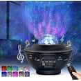 thumbnail image 1 of Proyector de cielo estrellado Barsinfi, proyector LED de planetario, modo de luz nocturna, proyector de cielo estrellado oceánico, luz de brillo ajustable, Bluetooth/control remoto kaili Sencillez, 1 of 5