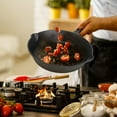 thumbnail image 5 of Cast Iron Skillet with Handle and Lips,3Pcs TeqHome Pre-Seasoned Cast Iron Skillet Set,Non-Stick Cookware Frying Pan-6/8/10in, 5 of 8