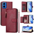 thumbnail image 3 of Funda para Motorola Moto G45 5G/G34 5G Cartera de Mano con Cremallera y Correa Cruzada Desmontable, 3 of 5
