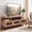 Natural, variant on ELLEGNT TV Stand for Up to 75-Inch TV – Entertainment Center, 3 Storage Drawers, Open Shelves Rustic Brown