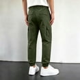 thumbnail image 4 of WERYOUNG Boys Girls Cargo Pants Elastic Drawstring Waist Straight Leg Joggers Trousers Kids Loose Fit Back To School Pants 5-6 Years, 4 of 5
