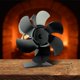 thumbnail image 5 of Ventilador de chimenea Soledad Negro 6 Alimentado Por Calor Silencioso, 5 of 10