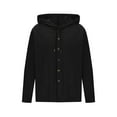 thumbnail image 5 of Gytharion Corduroy Sweatshirts for Men Lightweight Casual Long Sleeve Drawstring Hoodies Fall Loose Comfy Button Down Hooded Jackets, 5 of 8