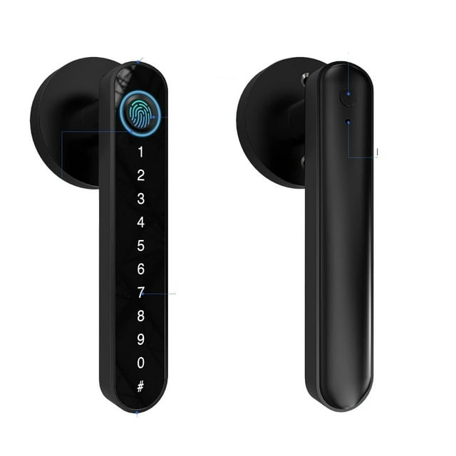 Door Lock, Tuya Biometric Fingerprint Smart Door Lock Password Electronic Digital Lock Keyless Entry Door Knobs lock for Bedroom Home ,Easy to Install