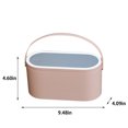 thumbnail image 3 of Kadlawus $15 & under LED Light Storage Box Multifunctional Dressing Mirror Beauty Mirror Makeup Mirror Makeup Mirror European Style Portable Strap, 3 of 8