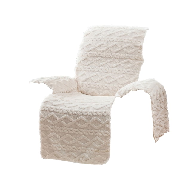 Recliner Chair Cover,High Chair Cover Velvet Recliner Chair Cover Recliner Sofa Covers Nonslip Recliner Sofa Covers Sofa Furniture Protector with Elastic Straps Beige Recliner Chair Covers