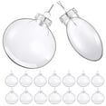 thumbnail image 5 of 20pcs Transparent Christmas Ball Empty Diy Ball Decorations Christmas Tree Baubles, 5 of 5
