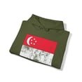 thumbnail image 4 of Singapore Singaporean Flag Pride Hoodie, Gifts, Hooded Sweatshirt, 4 of 4