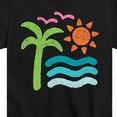 thumbnail image 3 of Instant Message - Abstract Beach Scene - Youth Short Sleeve Tee, 3 of 6