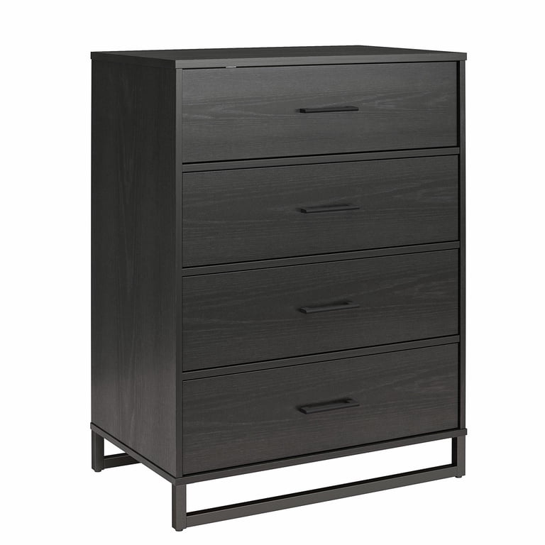 ameriwood black dresser Walsunny 9 Drawer Double Dresser Black Wooden Wide Chest of Drawers with  Metal Handles Storage Organizer Dresser Nursery Dresser for Living Room  Hallway main image 0