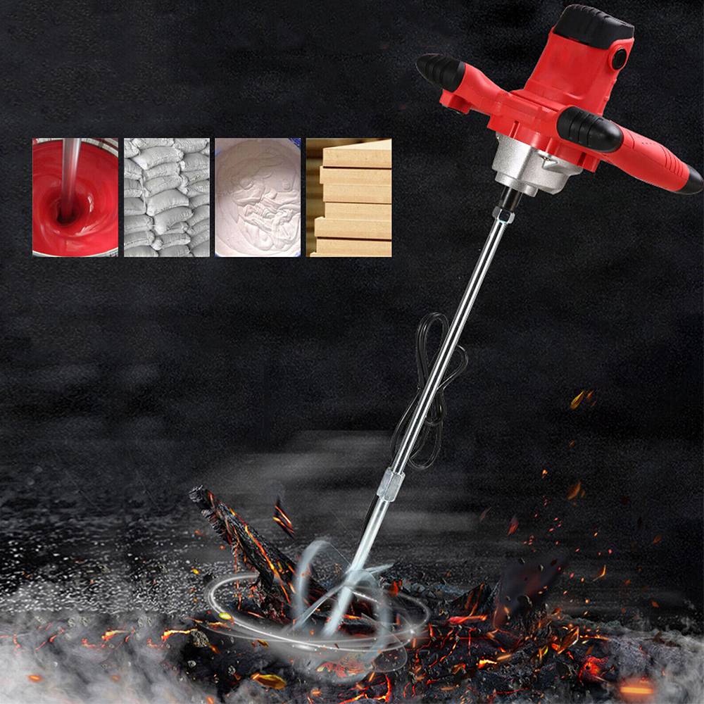 Electric Handheld Cement Mixer,2100W Concrete Paint Mixer Drill,Portable Mud Mixers for Mixing