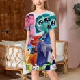 thumbnail image 2 of Inside Out Girls Short Sleeve Dress Soft Cute Designs Dresses Casual T-Shirt Dress 110CM, 2 of 7