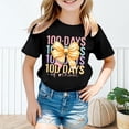thumbnail image 2 of WMQPNNS Cute Tops for Kids Loose Fit Girls Tops Size 10 Short Sleeves Tunic Tops Boys Girls Crewneck Cotton T Shirt Workout Tops, Size 8-9 Years, D1-Black, 2 of 4