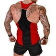 thumbnail image 3 of Hirigin Men Gym Sleeveless Tank Top Muscle Sport Workout Fitness Vest Tee, 3 of 5