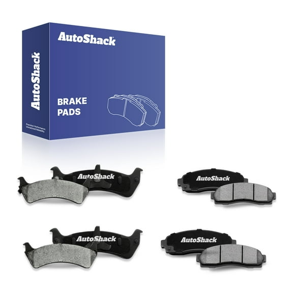AutoShack Front & Rear Ceramic Brake Pad Set for Ford, Explorer Sport 2001, 4WD RWD V6 4.0L
