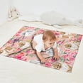 thumbnail image 2 of Pomeranian Dogs and Flowers Blanket,Comfortable Soft Flannel Throw Blanket,All Season,Warm Lightweight Blankets for Sofa Bed Couch Living Room Chair,30"x40"(80x100cm), 2 of 4