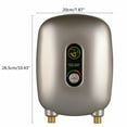 thumbnail image 2 of Electric Tankless Water Heater 220V 6500W Instant Hot Wall Mounted Water Heater with Knob Overheating Protection for Home Kitchen Washing Bathroom Instant Hot Water Heater for Bathroom Kitchen, 2 of 22