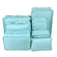 thumbnail image 5 of Vercord 7 Set Travel Packing Organizers Cubes Luggage Suitcase Organizer Bags Clothes Underwear Cube Shoe Pouch Pack Blue, 5 of 5