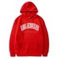 thumbnail image 3 of Sudadera con capucha de manga larga para mujer, suéter holgado de gran tamaño con bolsillo y estampado de letras, alta calidad, Otoño e Invierno, 3 of 3