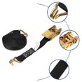 thumbnail image 1 of Heavy Duty Tension Belt with Hooks for Kayak, Canoe & Luggage Rack Corrosion Resistant, Non Stretch Cargo Tie Down Strap for Trucks, Trailers &, 1 of 5