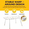 thumbnail image 4 of White Conch Coastal Table Cloths for 8 Foot Rectangle Tables, Nautical Summer Beach Ocean Sea Patio Waterproof Elastic Fitted Tablecloths, Washable Rectangular Table Cover for Camping, 4 of 8