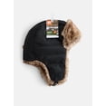 thumbnail image 2 of Ozark Trail Men's Faux Fur Trapper Hat, Black Soot, One Size Fits Most, 2 of 4