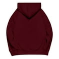 thumbnail image 6 of Fashionable Casual Solid Color Shoulder Style Half Zip Pocket Sweatshirt, Cozy Fleece Lined for Everyday, Sports, Travel, Red XL, Size S-XXXXXL, 6 of 9
