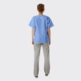 thumbnail image 5 of SPECTRUM UNIFORMS Scrub Tops Tunic Tops with Snap Front Women V-Neck Soft Fabric Ideal for Medical Professionals, Hospital and Lab Work Wear Ceil Blue, 5 of 5