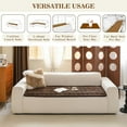 thumbnail image 4 of Couch Covers for 3 Cushion Sofa Pet Friendly, Couch Cover for Dogs, Sofa Covers for Pets Washable, Soft Non-Slip Sofa Slipcovers Furniture Protector Covers, Chococlate, 4 of 9