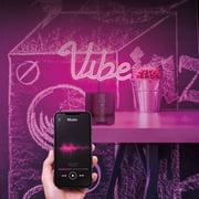 Atomi neonboom LED Color-Changing Vibe Neon with Bluetooth Speaker, Multiple Color Options and Lighting Modes, 5W Hi-Fi Bluetooth Speaker